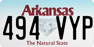AR license plate 494VYP