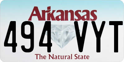 AR license plate 494VYT