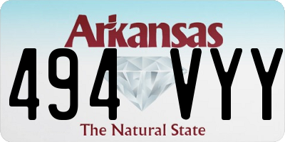 AR license plate 494VYY