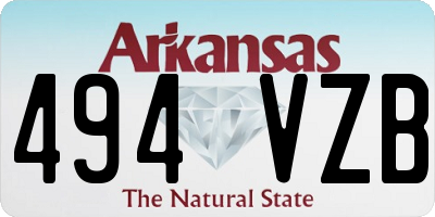 AR license plate 494VZB