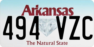 AR license plate 494VZC