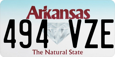 AR license plate 494VZE
