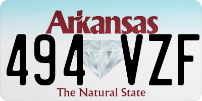 AR license plate 494VZF