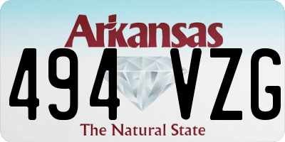 AR license plate 494VZG
