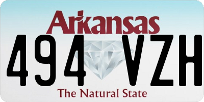 AR license plate 494VZH