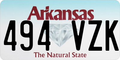 AR license plate 494VZK