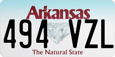 AR license plate 494VZL