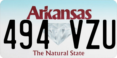 AR license plate 494VZU
