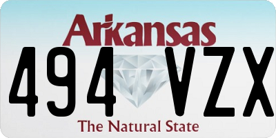 AR license plate 494VZX