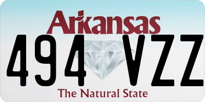 AR license plate 494VZZ