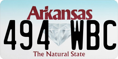 AR license plate 494WBC