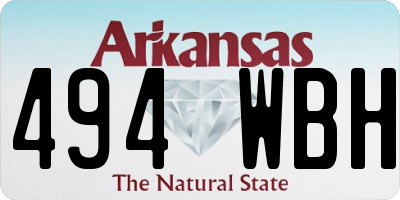 AR license plate 494WBH