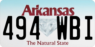 AR license plate 494WBI