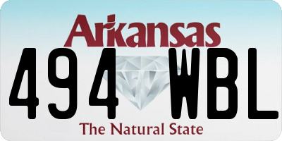 AR license plate 494WBL