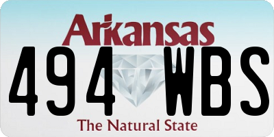 AR license plate 494WBS