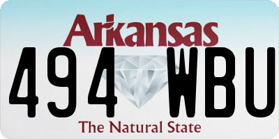 AR license plate 494WBU
