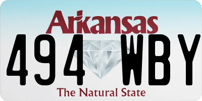 AR license plate 494WBY