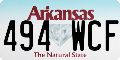 AR license plate 494WCF