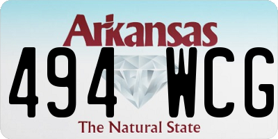 AR license plate 494WCG