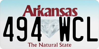 AR license plate 494WCL