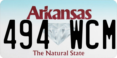 AR license plate 494WCM