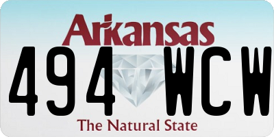 AR license plate 494WCW