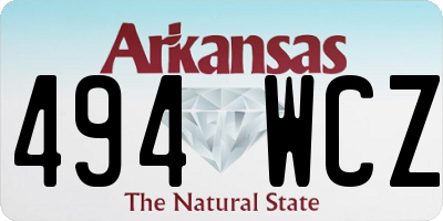 AR license plate 494WCZ