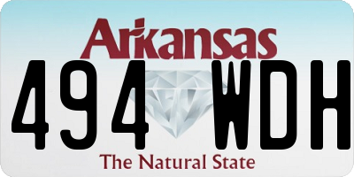 AR license plate 494WDH
