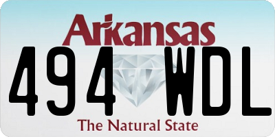 AR license plate 494WDL