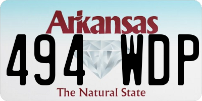 AR license plate 494WDP