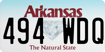 AR license plate 494WDQ