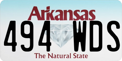 AR license plate 494WDS