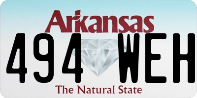 AR license plate 494WEH