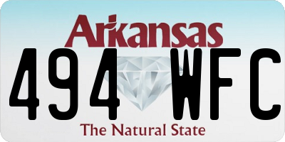 AR license plate 494WFC