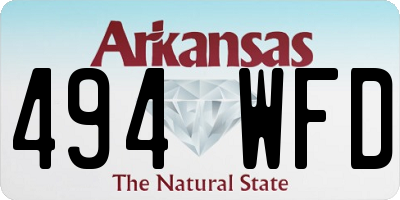 AR license plate 494WFD