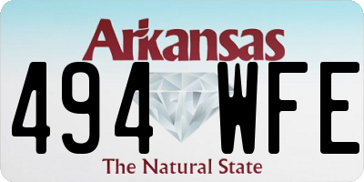 AR license plate 494WFE
