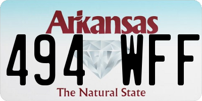 AR license plate 494WFF