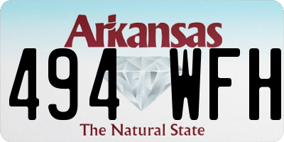 AR license plate 494WFH