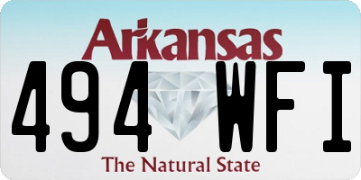 AR license plate 494WFI