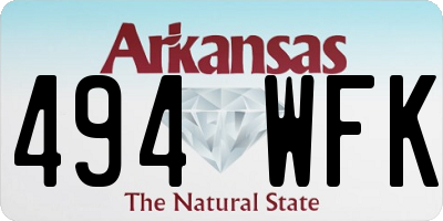 AR license plate 494WFK
