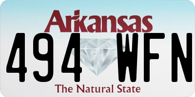AR license plate 494WFN