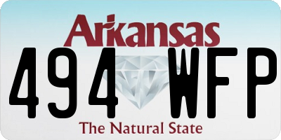 AR license plate 494WFP