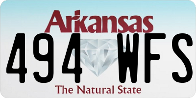 AR license plate 494WFS