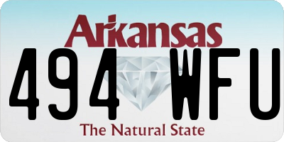 AR license plate 494WFU