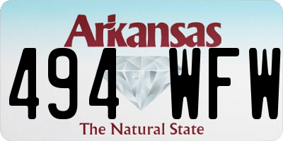 AR license plate 494WFW