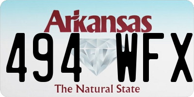 AR license plate 494WFX