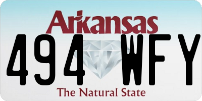 AR license plate 494WFY