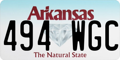 AR license plate 494WGC