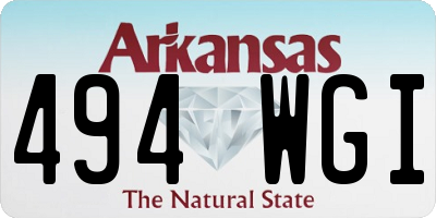 AR license plate 494WGI