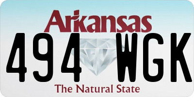 AR license plate 494WGK